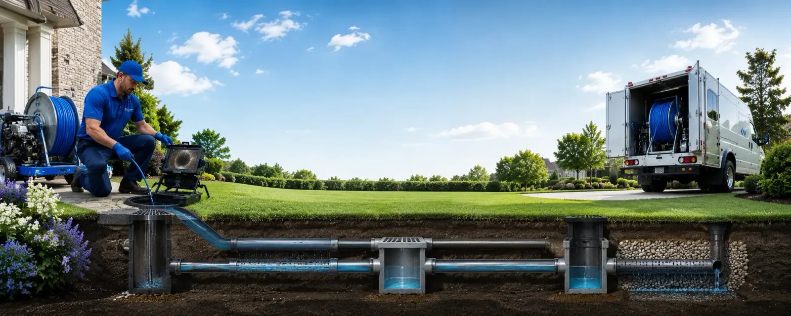 Outdoor drain cleaning information for Stanton, CA
